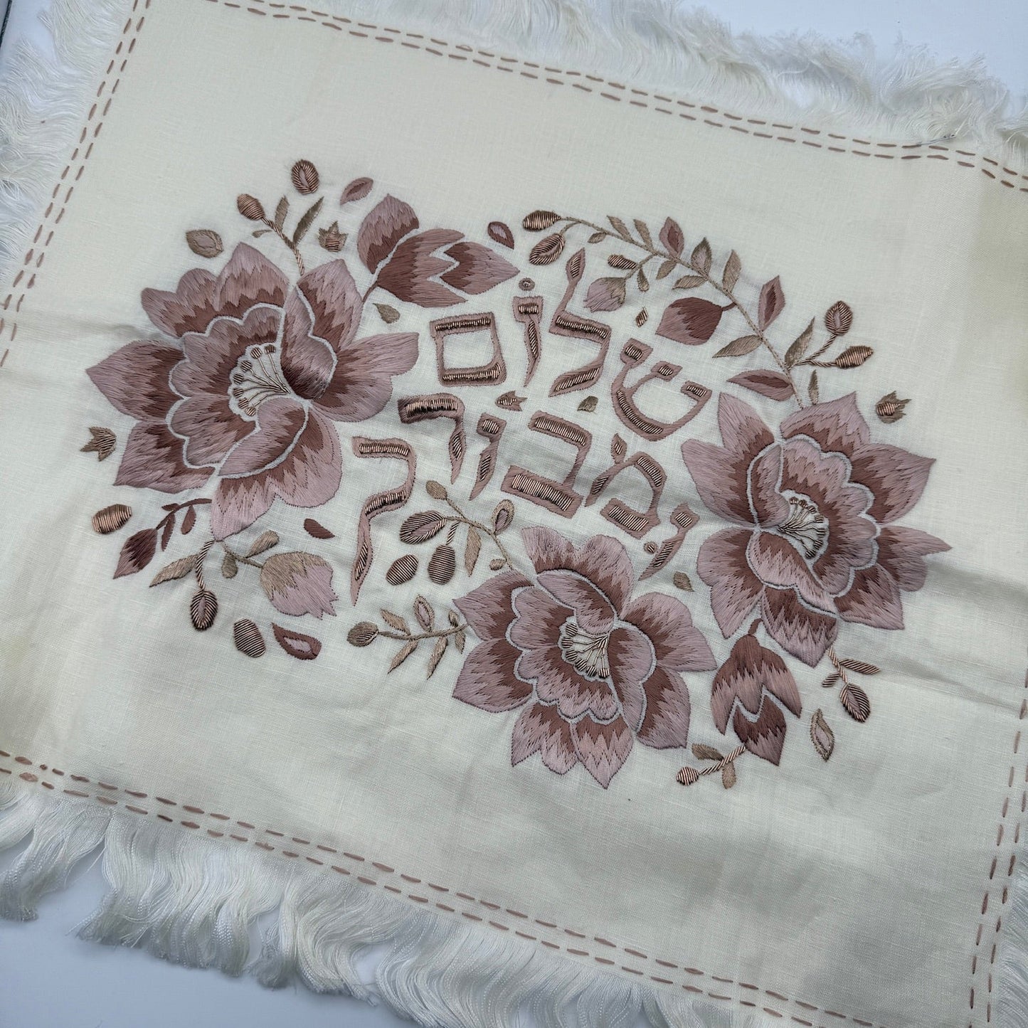 Farah Challah Cover- Dusty Rose