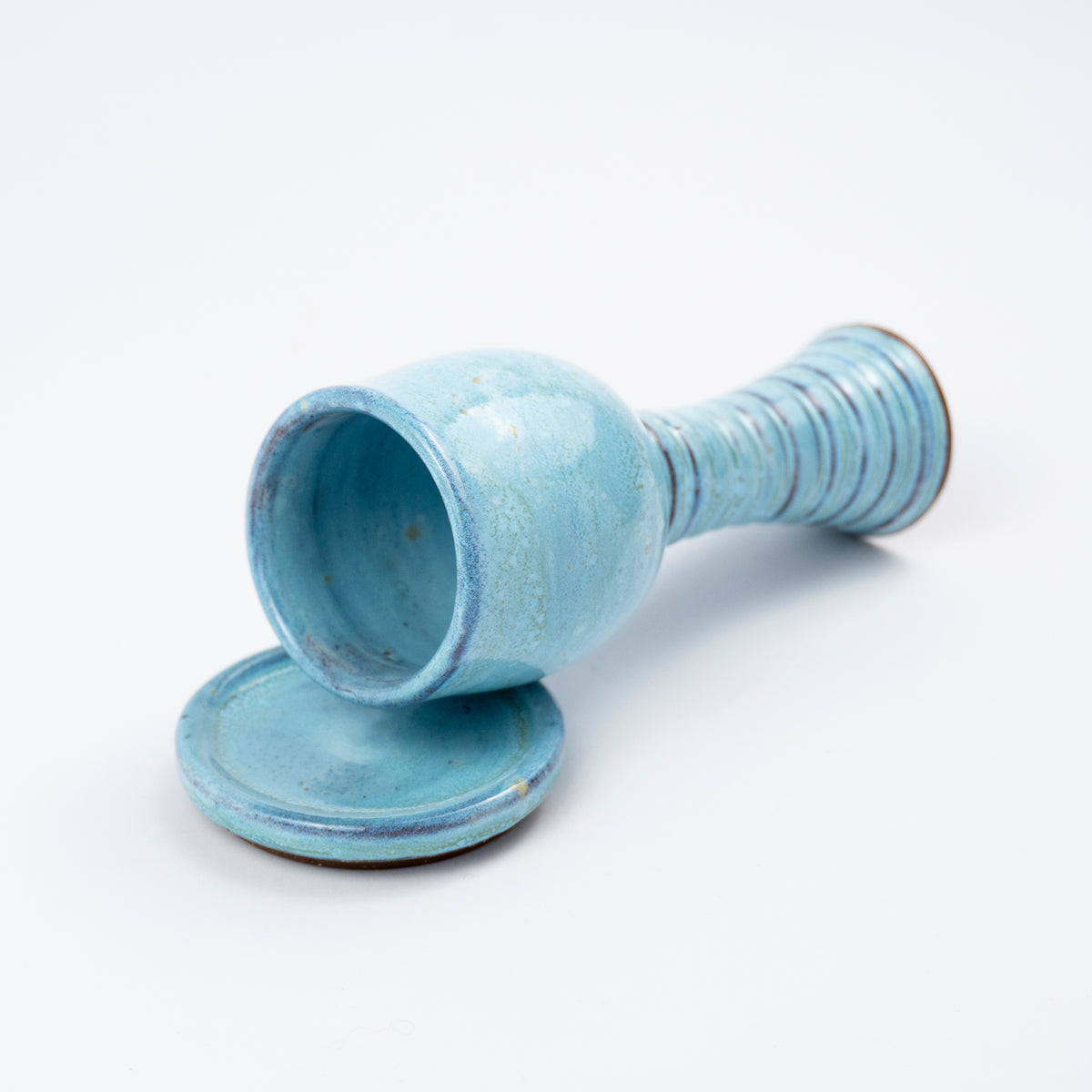 Lotan Ceramic Kiddush Cup and Saucer