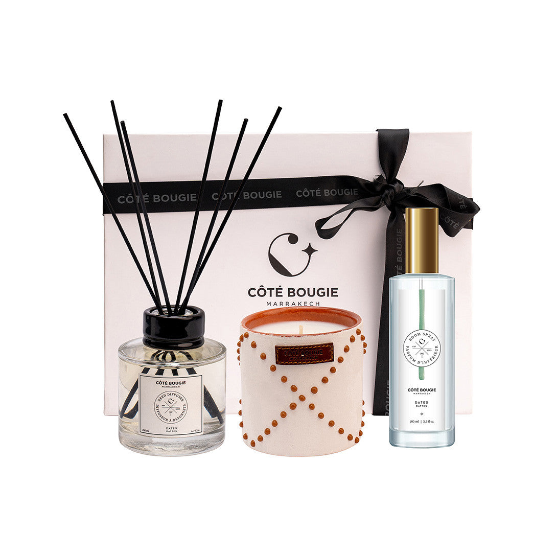 Cote Bougie Gift Set - Diffuser, Candle, and Room Spray