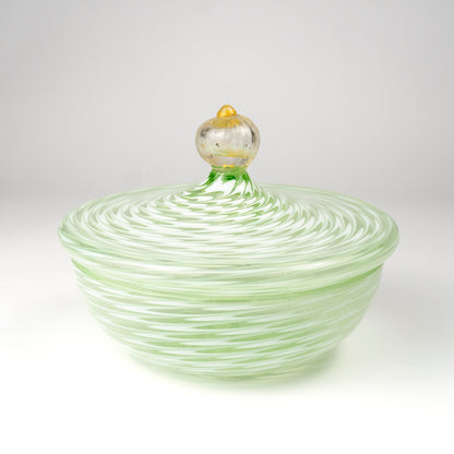 Ernest Vintage Murano Glass Lidded Dish