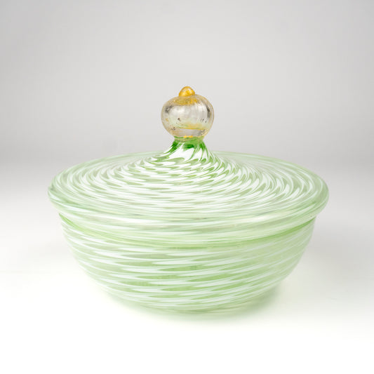 Ernest Vintage Murano Glass Lidded Dish