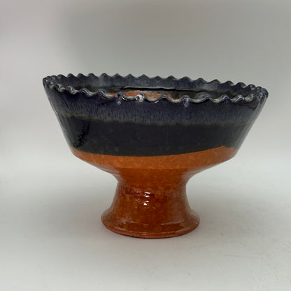 Ziggy Drip Pedestal Bowl