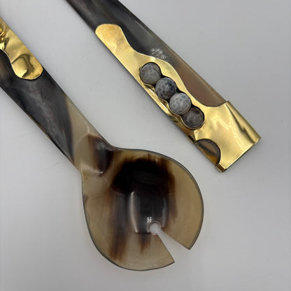 Glinda Horn Serving Spoon Set