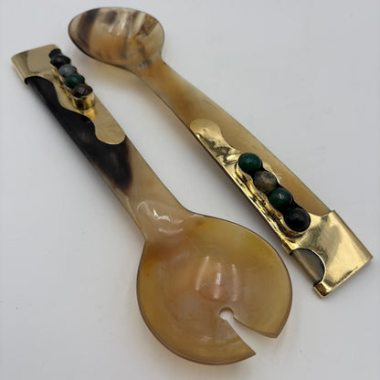 Glinda Horn Serving Spoon Set