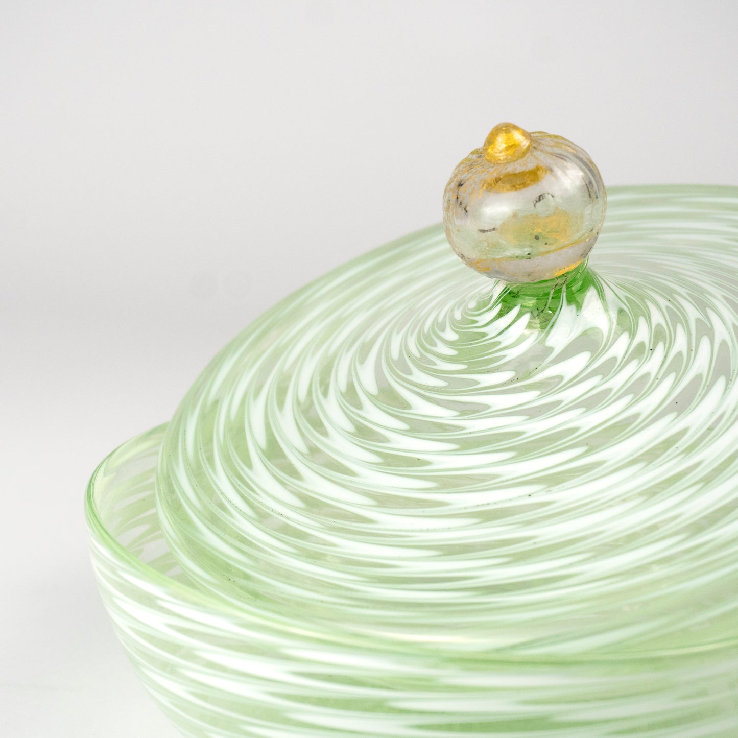 Ernest Vintage Murano Glass Lidded Dish