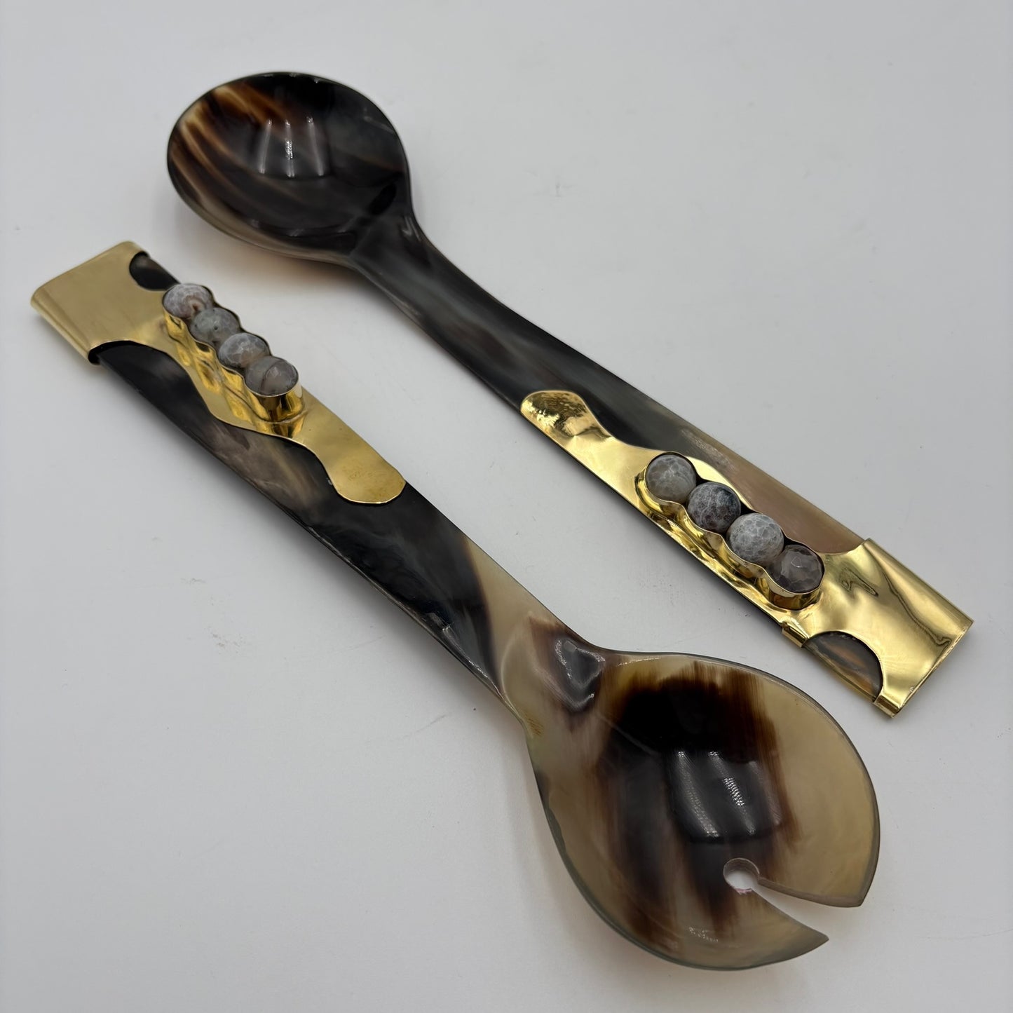 Glinda Horn Serving Spoon Set