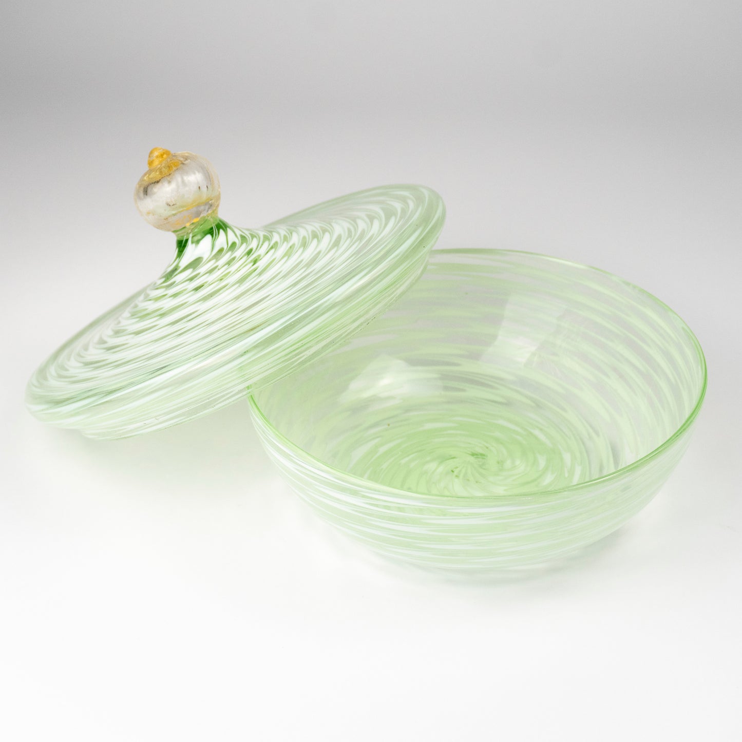 Ernest Vintage Murano Glass Lidded Dish
