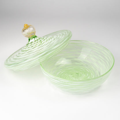 Ernest Vintage Murano Glass Lidded Dish