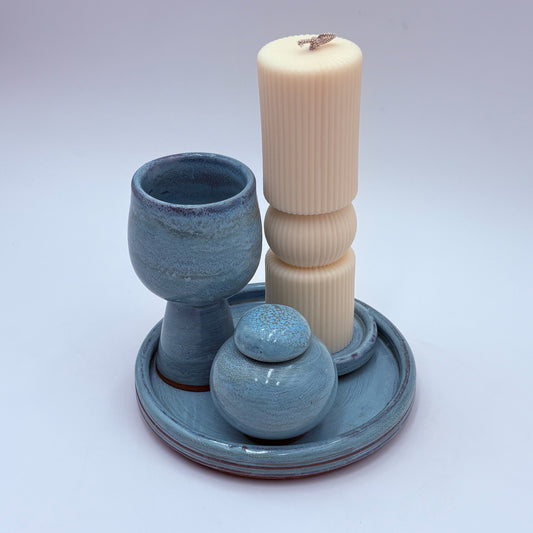Allie Ceramic Havdalah Set