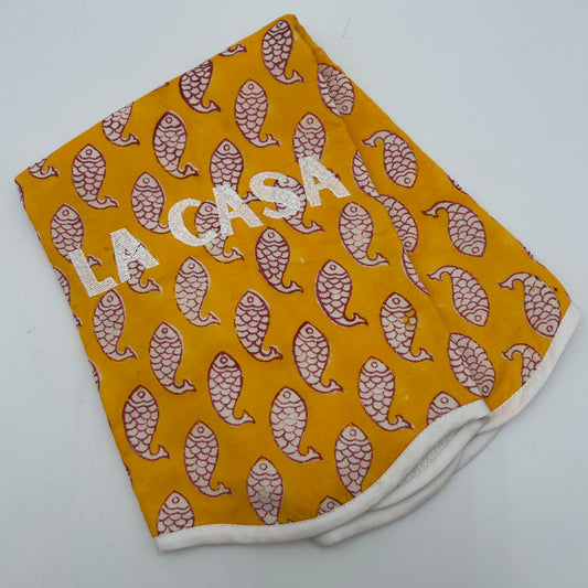 La Casa Pesce Printed Guest Towels - Terry Lined