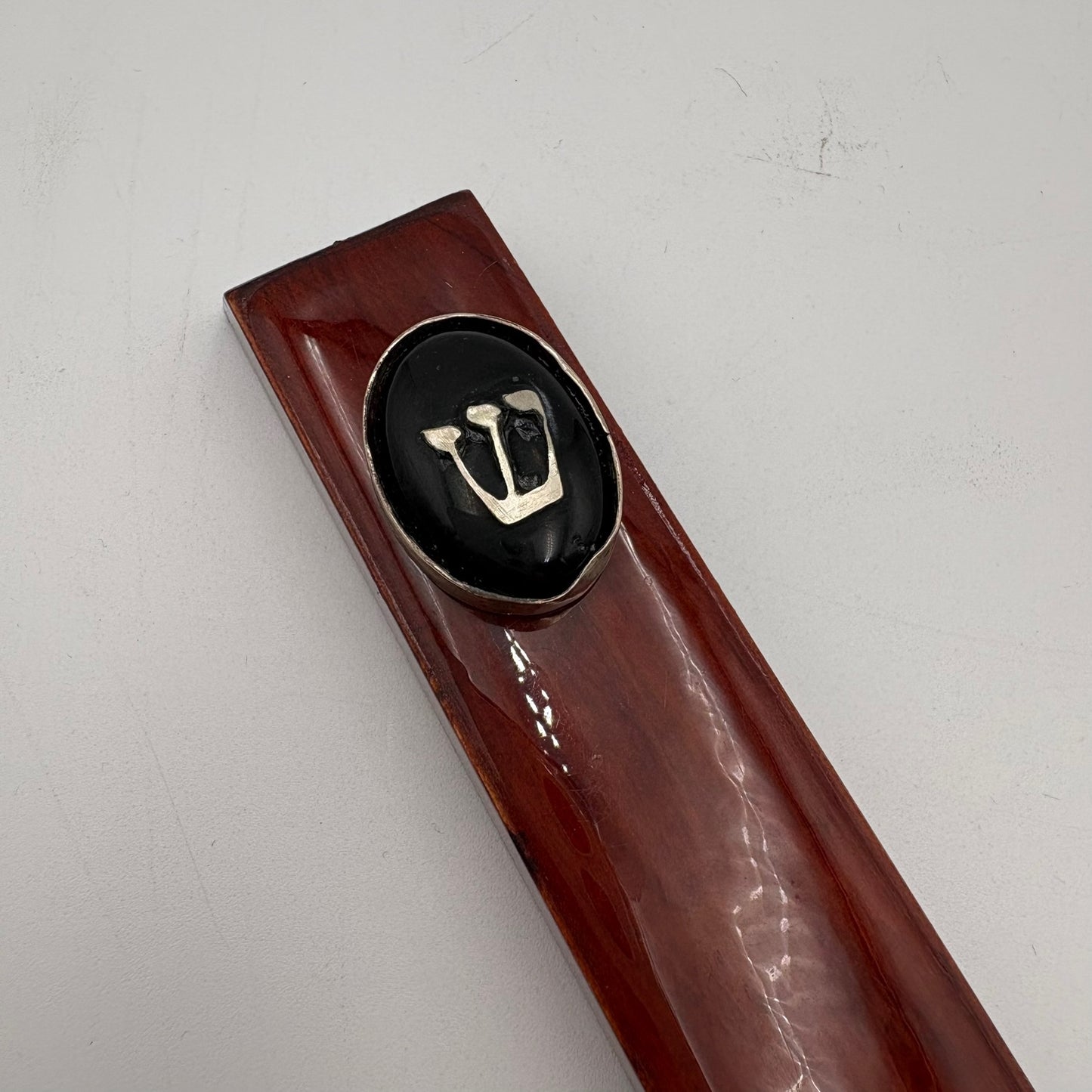 Ajax Wood Mezuzah- Small