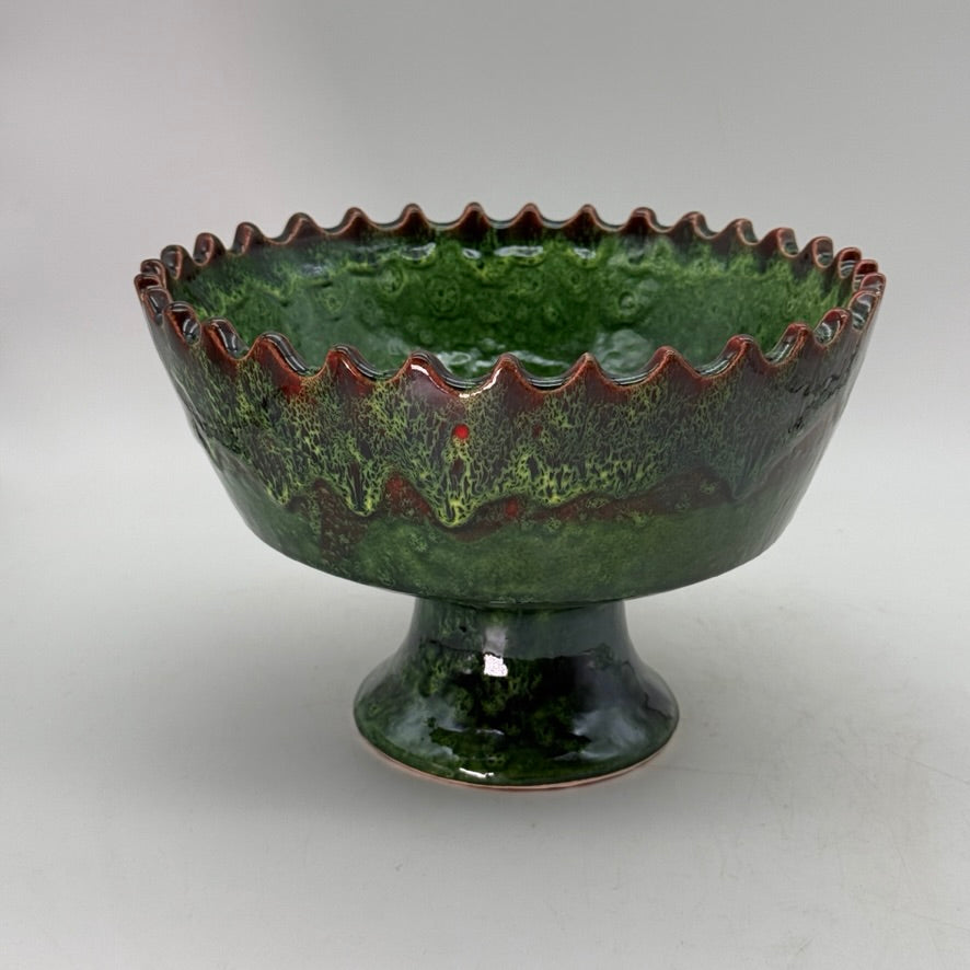 Ziggy Drip Pedestal Bowl
