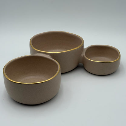 Troy Ceramic Trio Dip Bowl