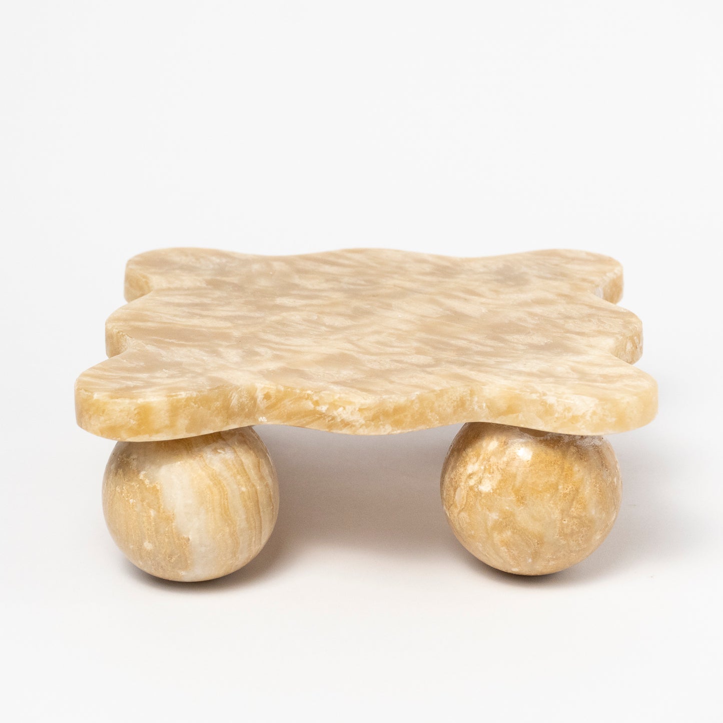 Mave Onyx Ball Footed Tray