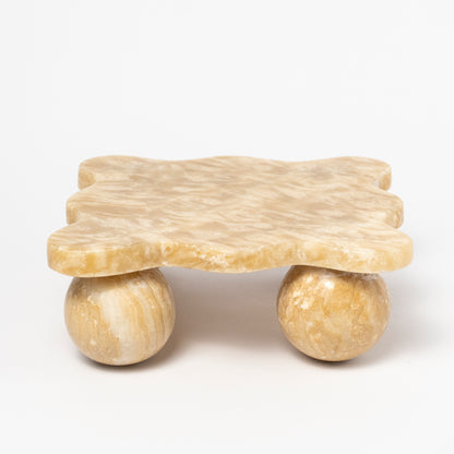 Mave Onyx Ball Footed Tray