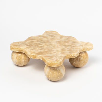 Mave Onyx Ball Footed Tray
