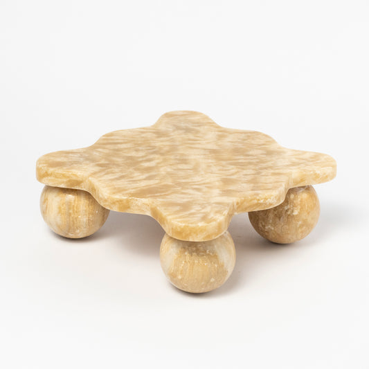 Mave Onyx Ball Footed Tray