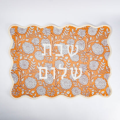 Poppy Linen Challah Cover