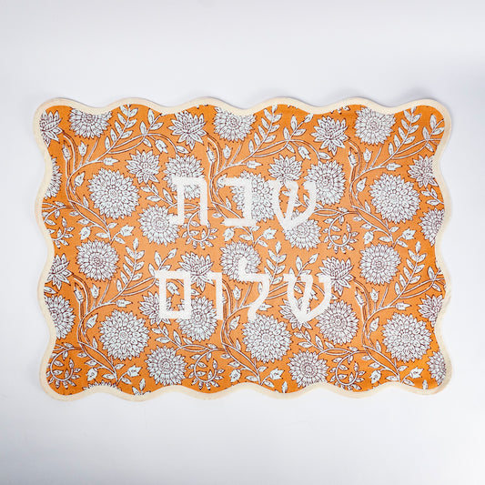 Poppy Linen Challah Cover