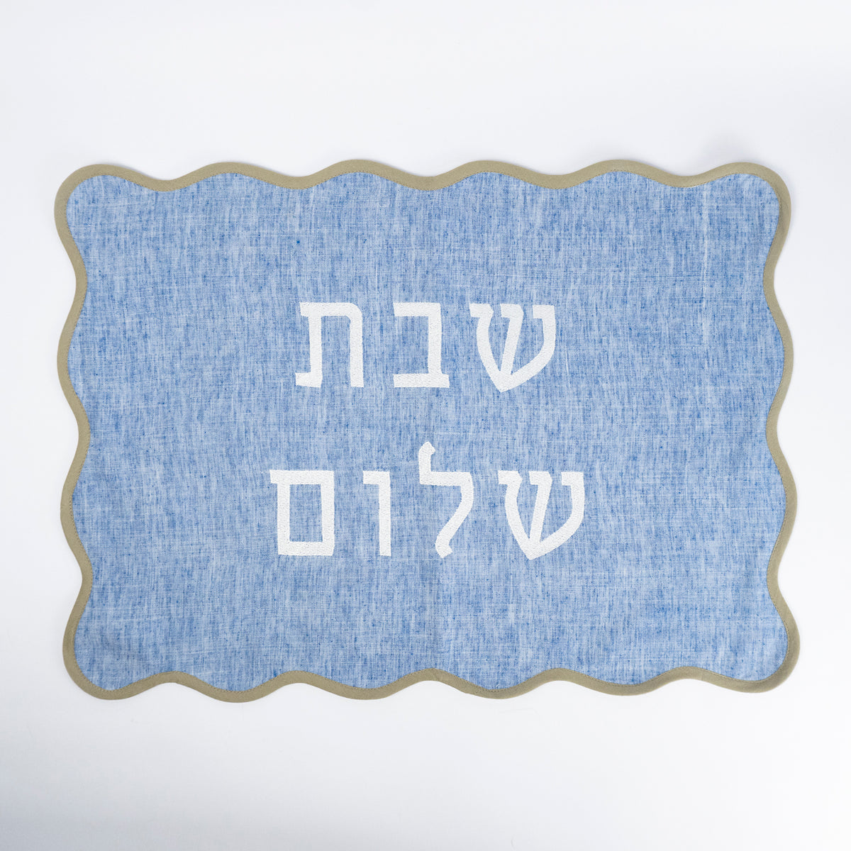 Blue Oak Linen Challah Cover