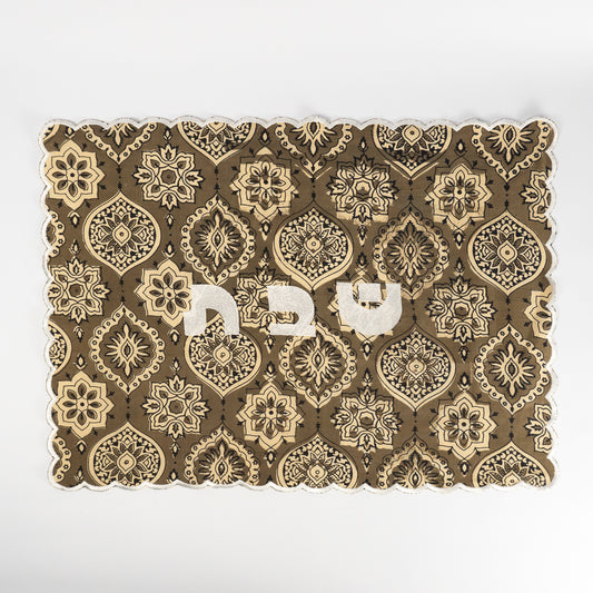 Terra Noir Linen Challah Cover