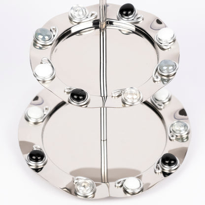 Vera Gemstone Tiered Platter