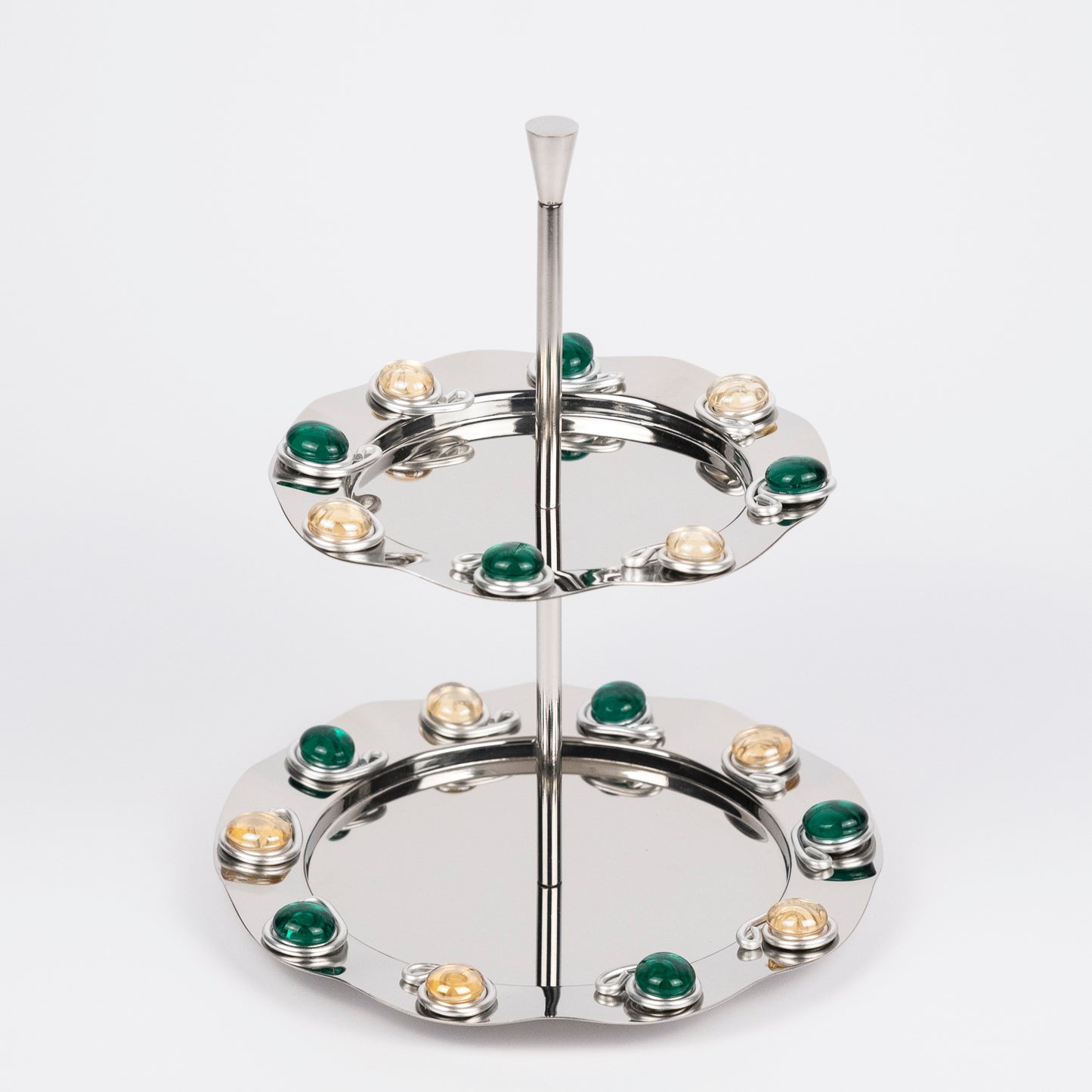 Vera Gemstone Tiered Platter