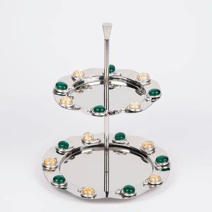 Vera Gemstone Tiered Platter