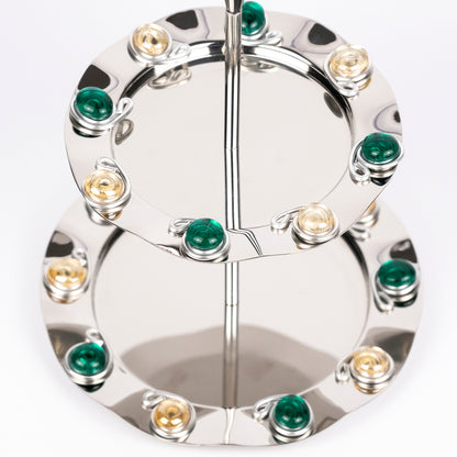 Vera Gemstone Tiered Platter