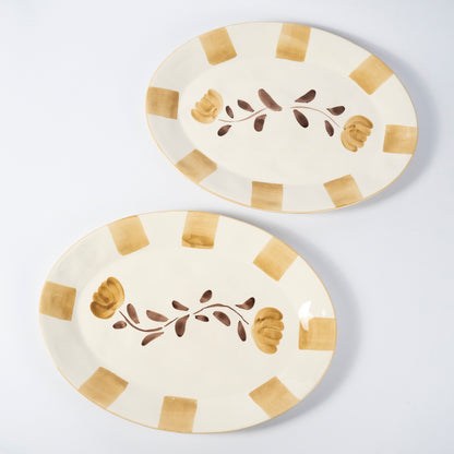 Caramelo Ceramic Serving Platter