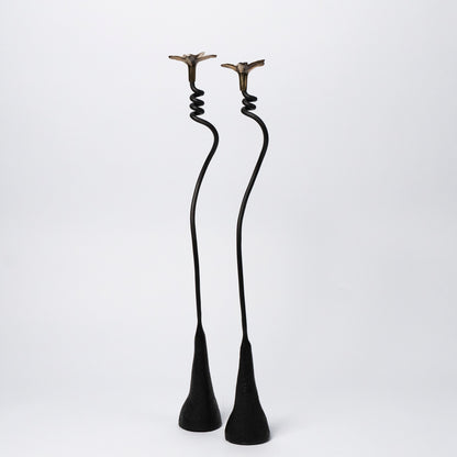 Sofia Iron Candlesticks - Set of Two