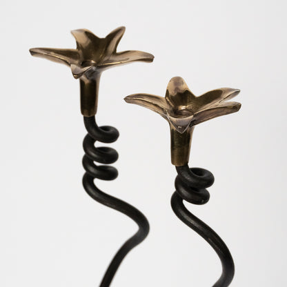 Sofia Iron Candlesticks - Set of Two