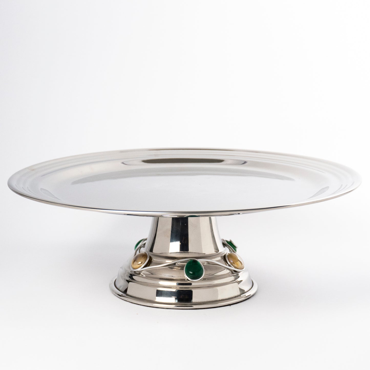 Teera Gemstone Cake Plate with Server