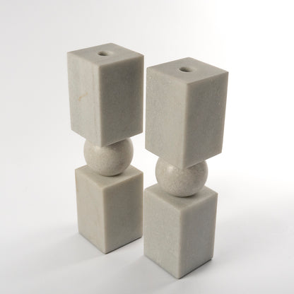 Dodo Marble Candlestick Holder Set