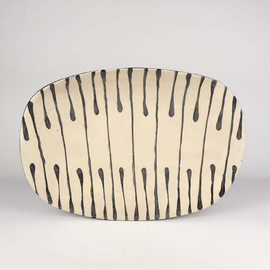 Zina Ceramic Serving Platter