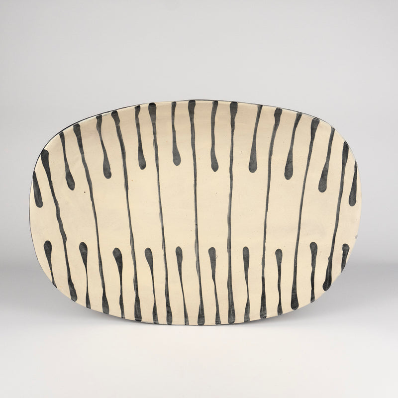 Zina Ceramic Serving Platter