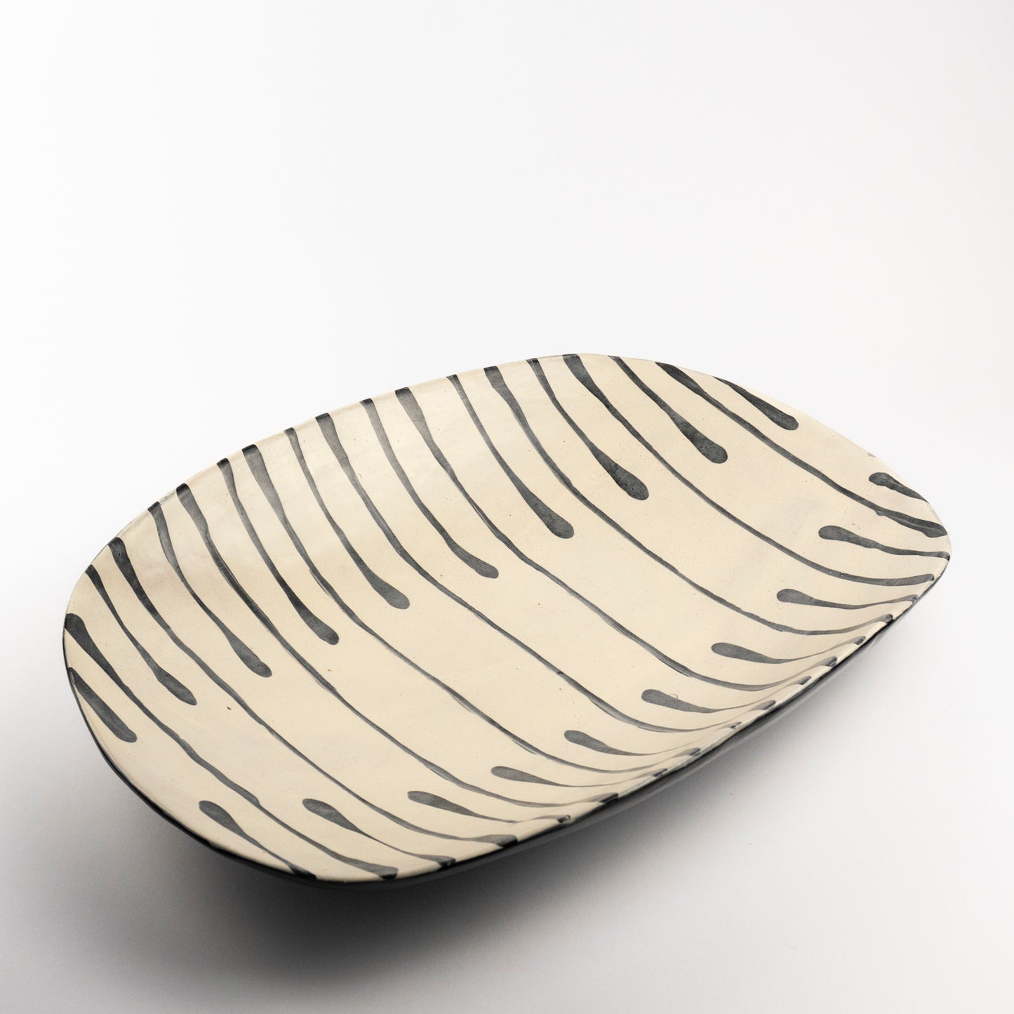 Zina Ceramic Serving Platter
