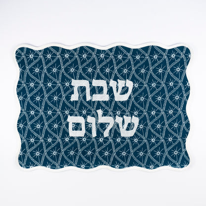 Nantucket Embroidered Linen Challah Cover