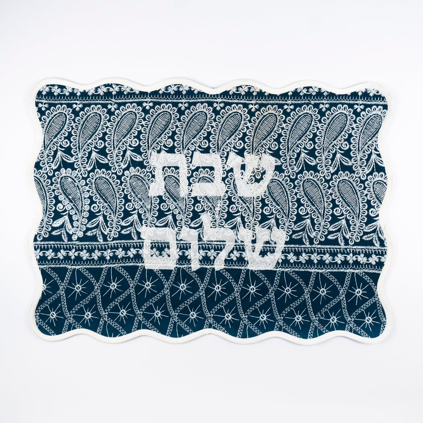 Montauk Bandana Embroidered Linen Challah Cover