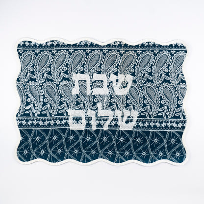 Montauk Bandana Embroidered Linen Challah Cover