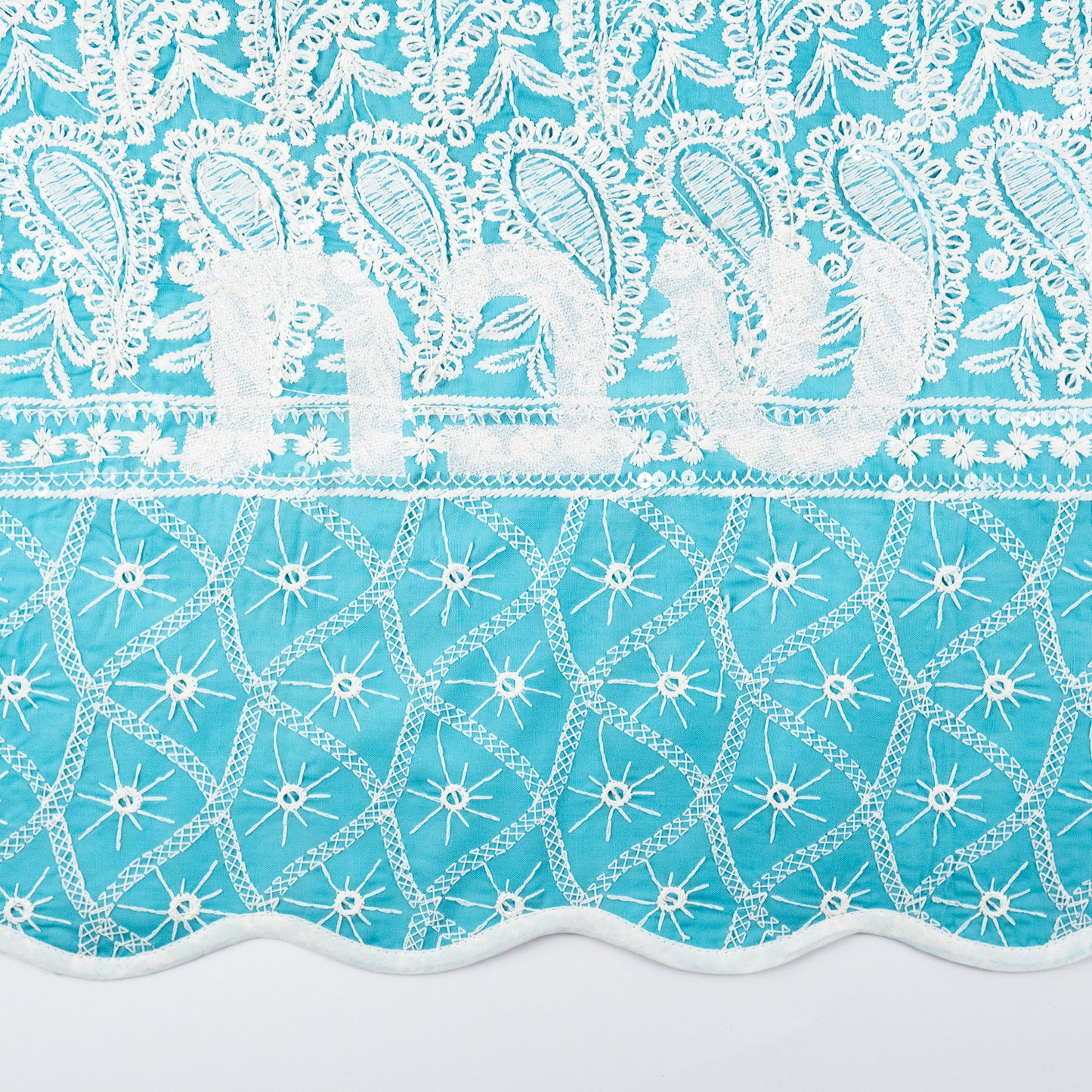 Riviera Bandana Embroidered Linen Challah Cover