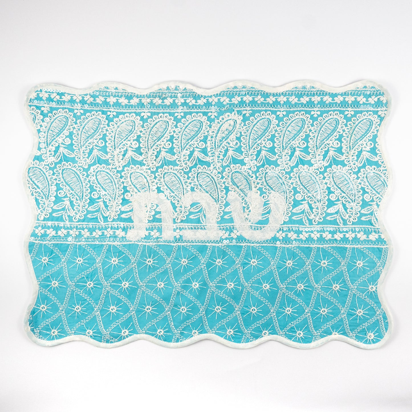 Riviera Bandana Embroidered Linen Challah Cover