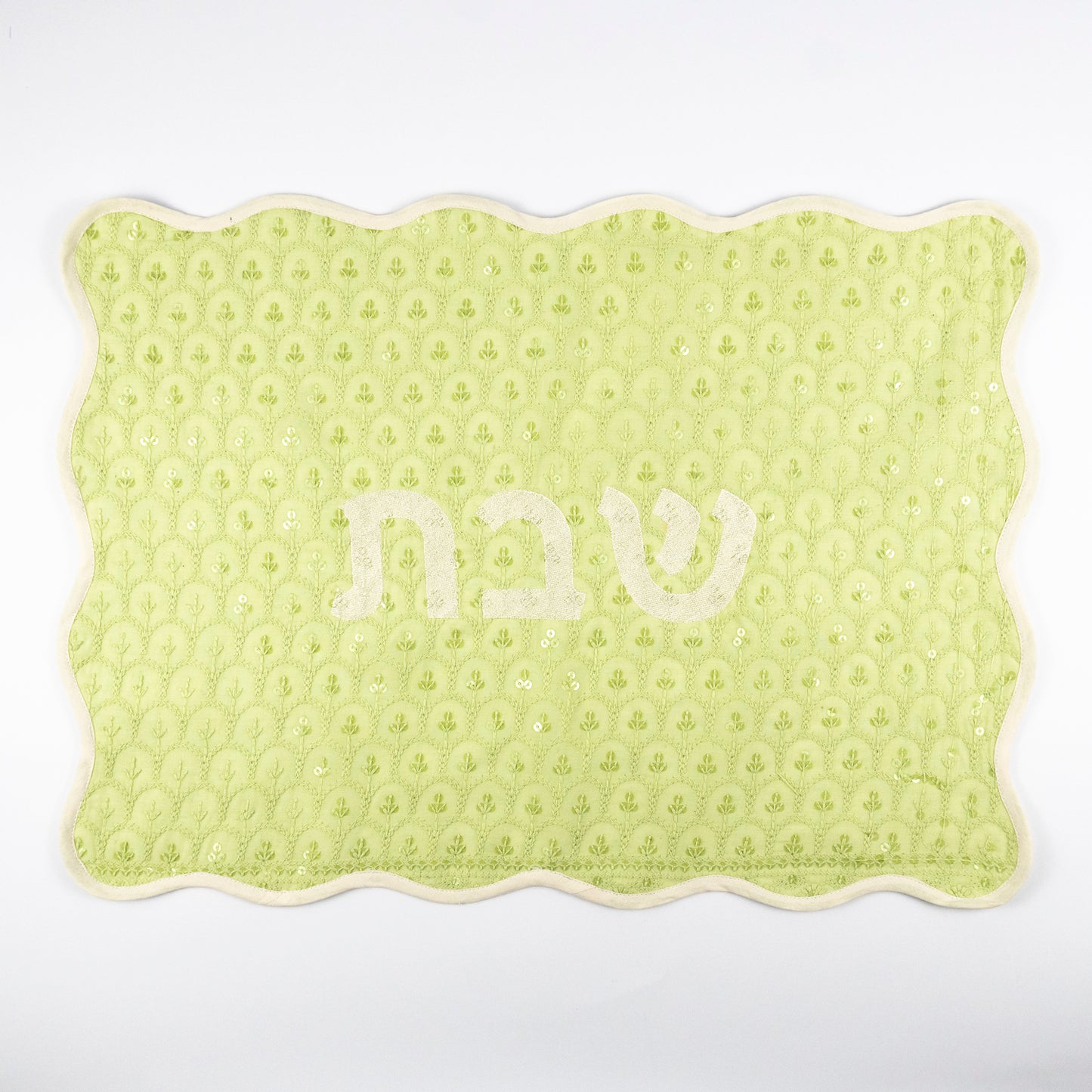 Lima Embroidered Linen Challah Cover