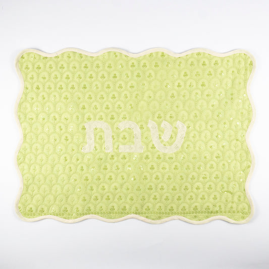 Lima Embroidered Linen Challah Cover