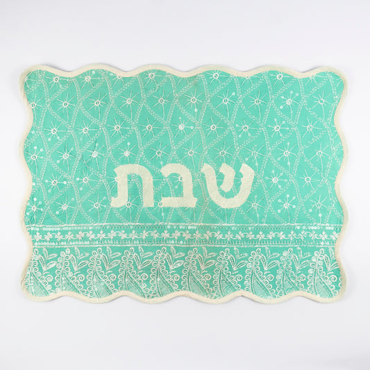 Soffea Embroidered Linen Challah Cover