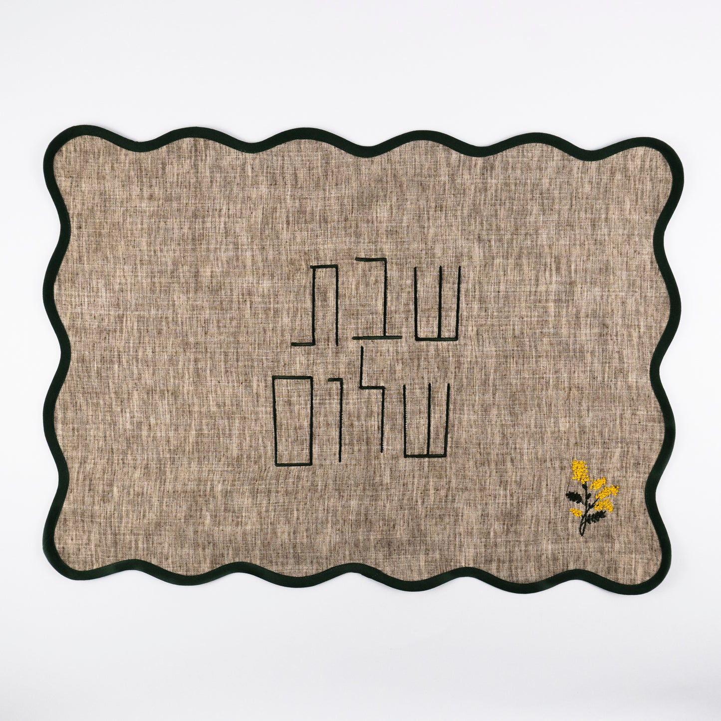 Wildflower Oak Linen Challah Cover