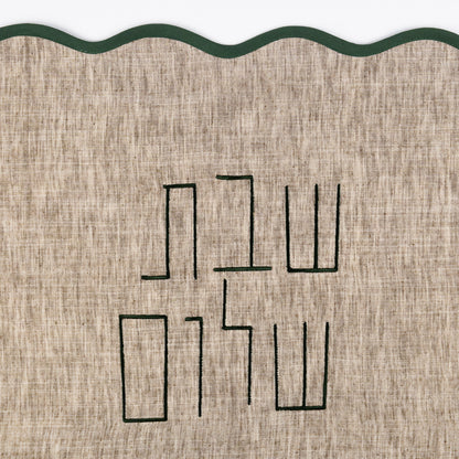 Wildflower Oak Linen Challah Cover