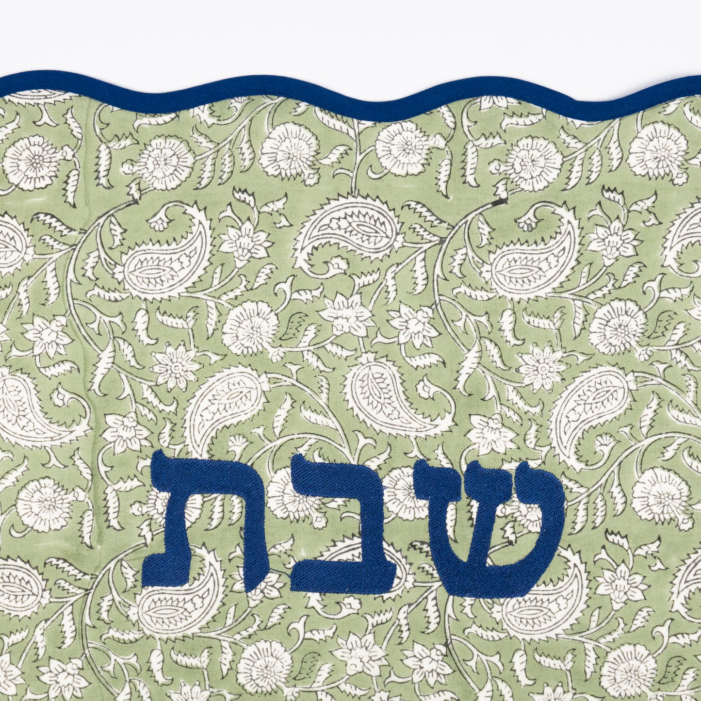 Azure Linen Challah Cover