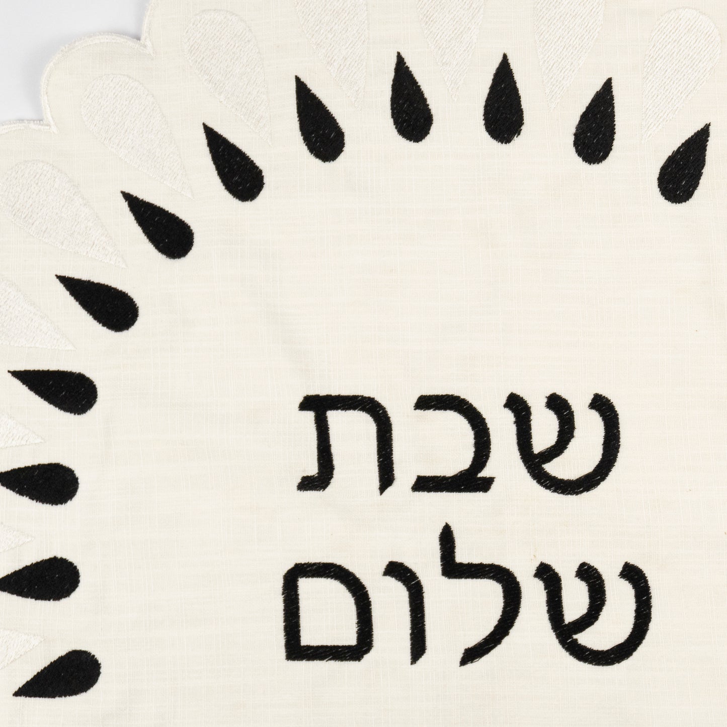 Lillie Round Linen Challah Cover