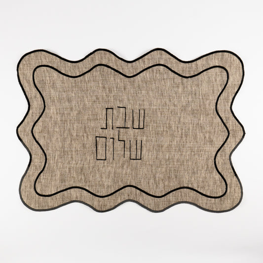 Wendy Oak Linen Challah Cover